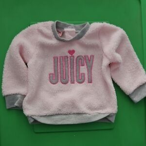 Juicy Couture Light Pink Kids Sweatshirt with Gray Trim